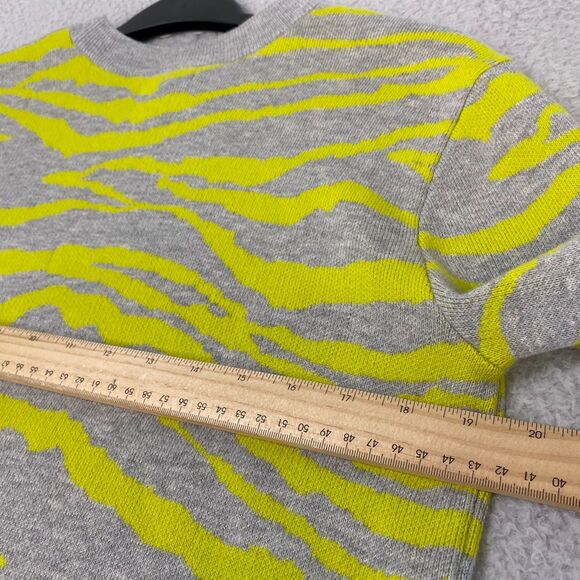 Daily Ritual Womens Zebra Striped Sweater Size M Crew Neck Long Sleeve - Picture 7 of 11